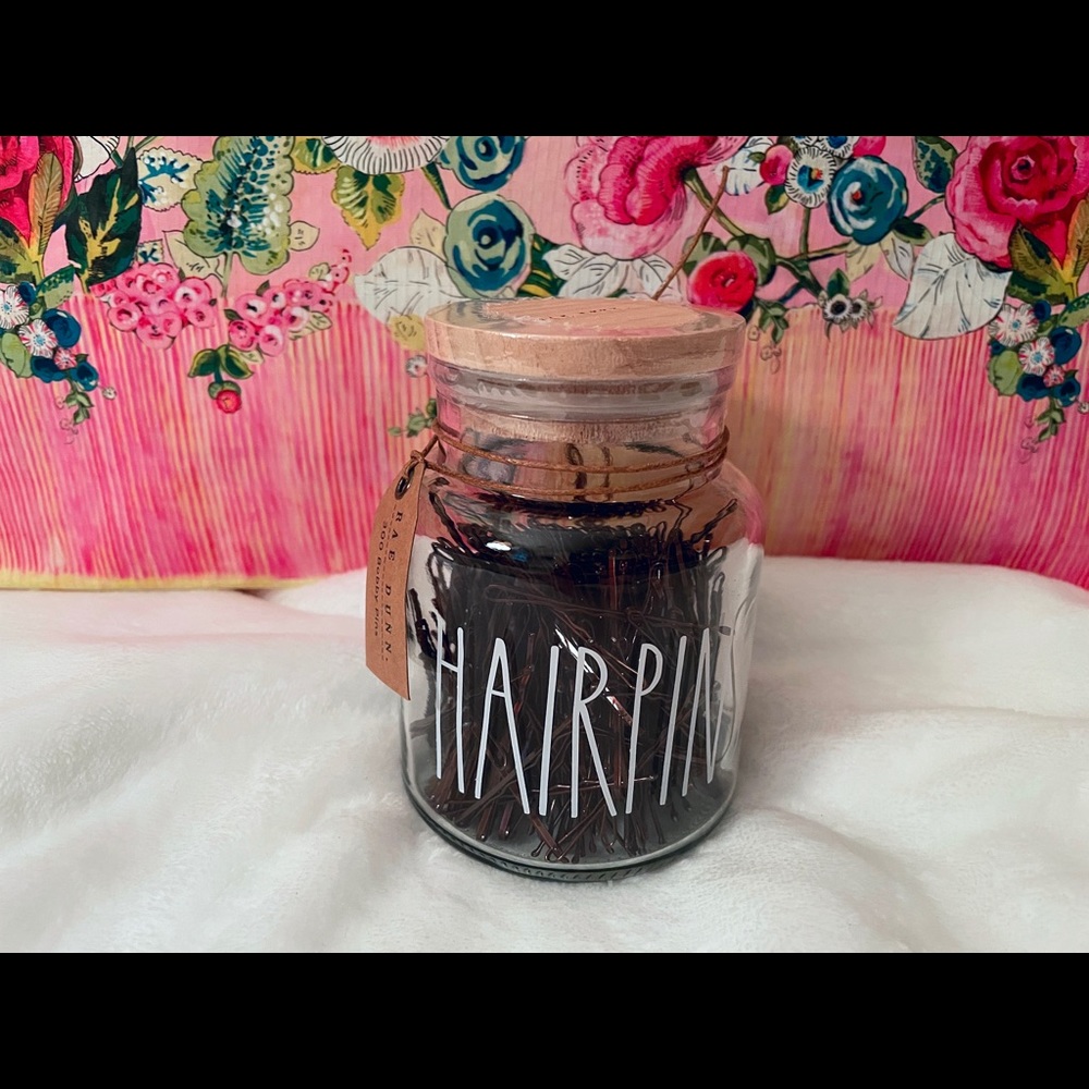 Rae Dunn HAIRPINS Jar